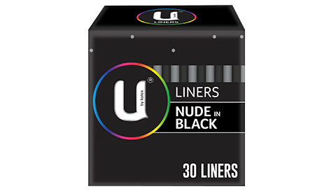 U by Kotex Liners Nude Black